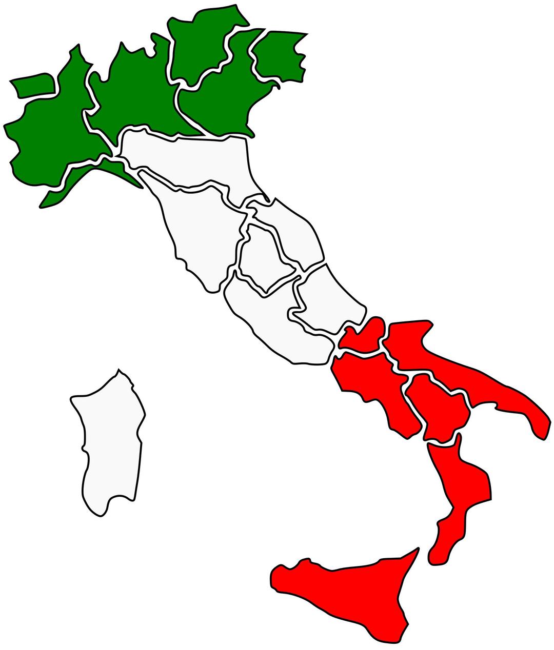 Italy Map png transparent