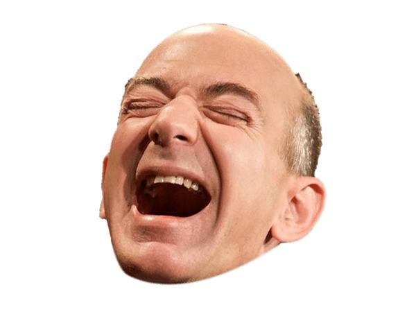 Jeff Bezos Laughing png transparent