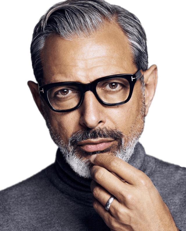 Jeff Goldblum Portrait png transparent