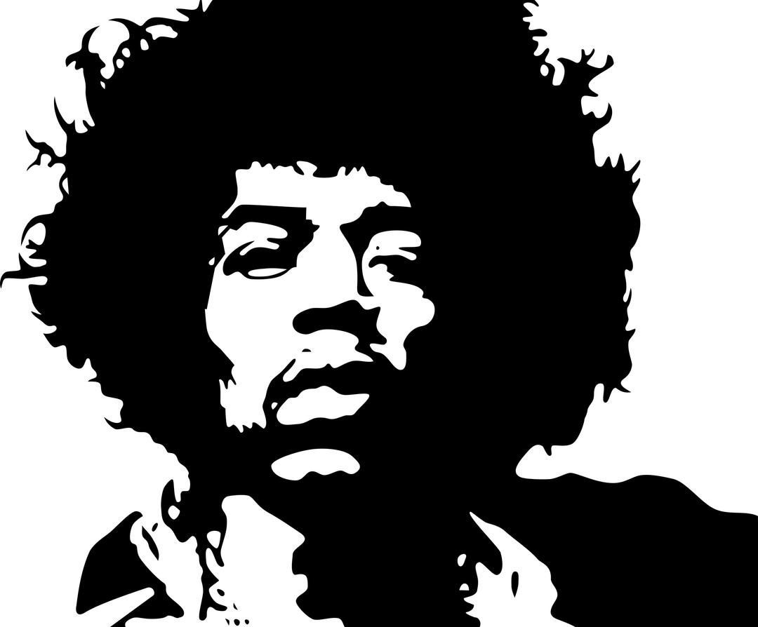Jimi Hendrix Clipart png transparent
