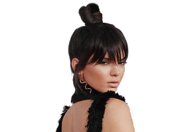 Kendall Jenner With Top Knot png transparent