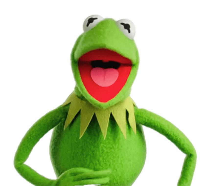 Kermit the Frog Laughing png transparent