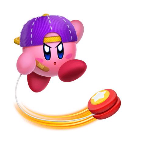 Kirby Playing With A Yoyo png transparent