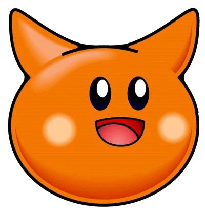 Kirby Scarfy Laughing png transparent