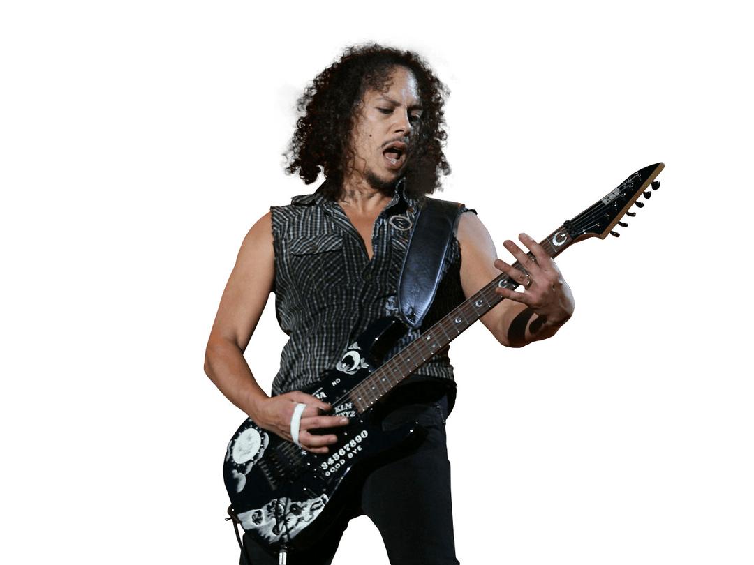 Kirk Hammett Playing png transparent