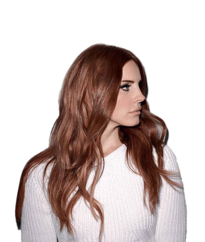 Lana Del Rey Looking Sidewards png transparent