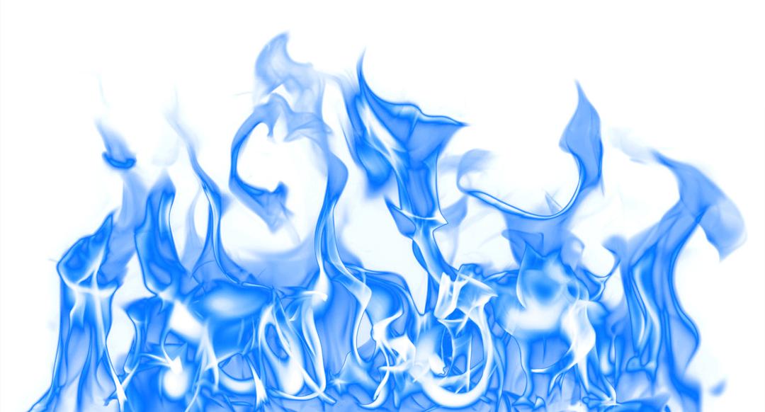 Large Blue Fire png transparent