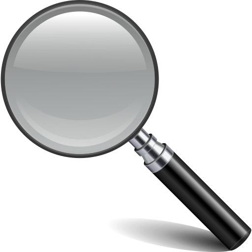 Large Magnifying Glass png transparent