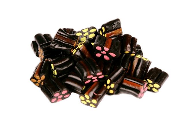 Liquorice Flowers Sweets png transparent