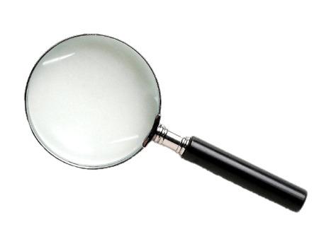 Magnifying Glass With Black Handle png transparent