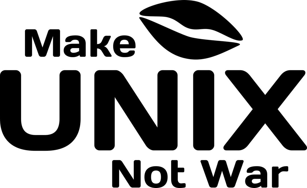 Make UNIX Not War png transparent