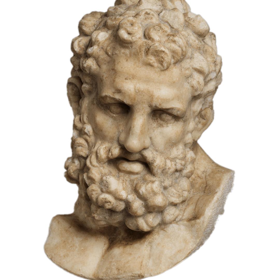Marble Head Of Heracles png transparent