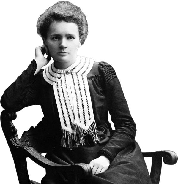 Marie Curie Sitting png transparent