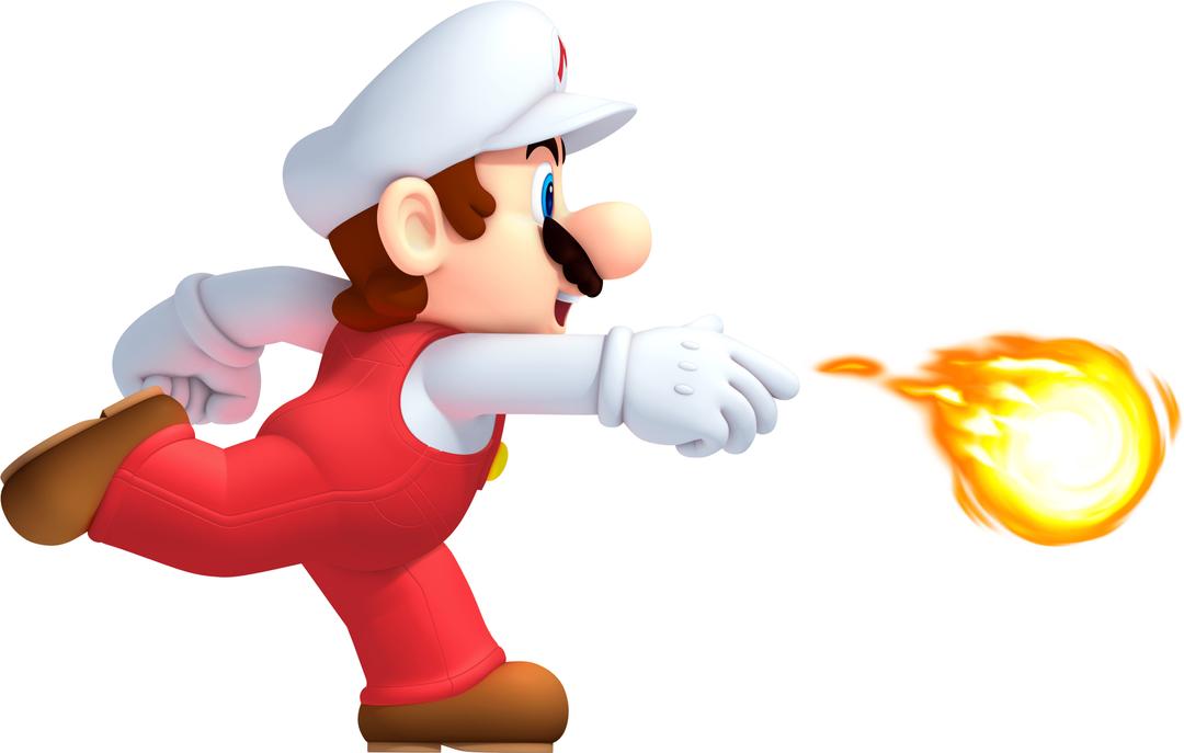 Mario Fireball png transparent