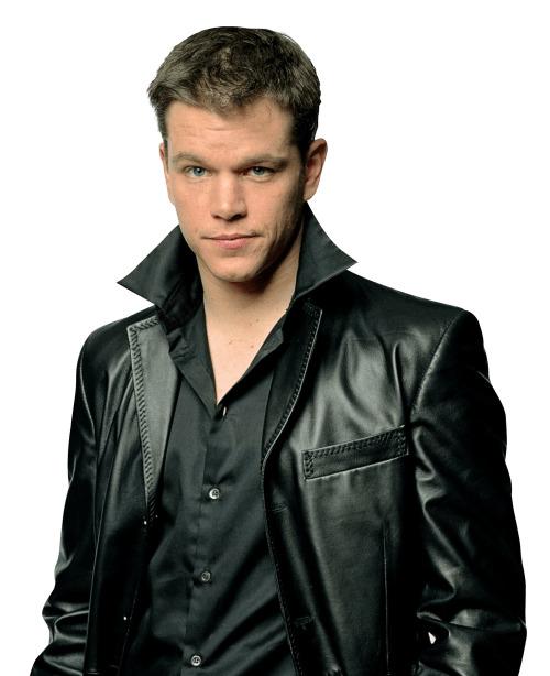 Matt Damon Leather Jacket png transparent
