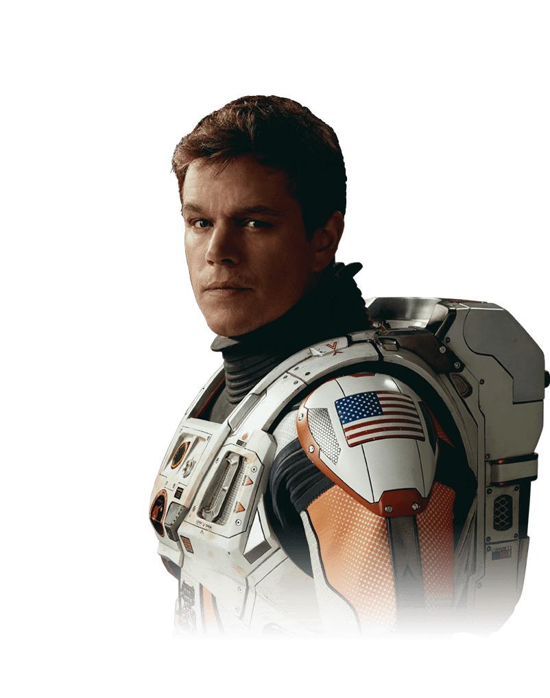 Matt Damon the Martian png transparent
