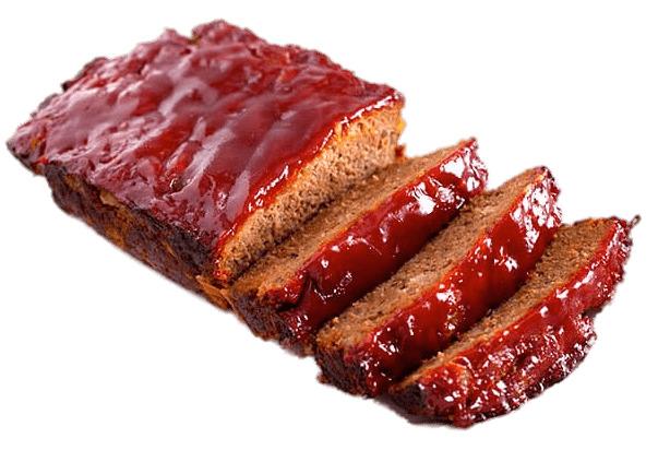 Meatloaf Covered In BBQ Sauce png transparent