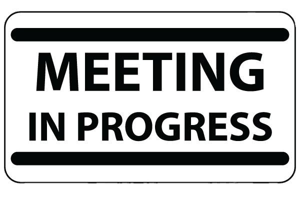 Meeting In Progress Board png transparent
