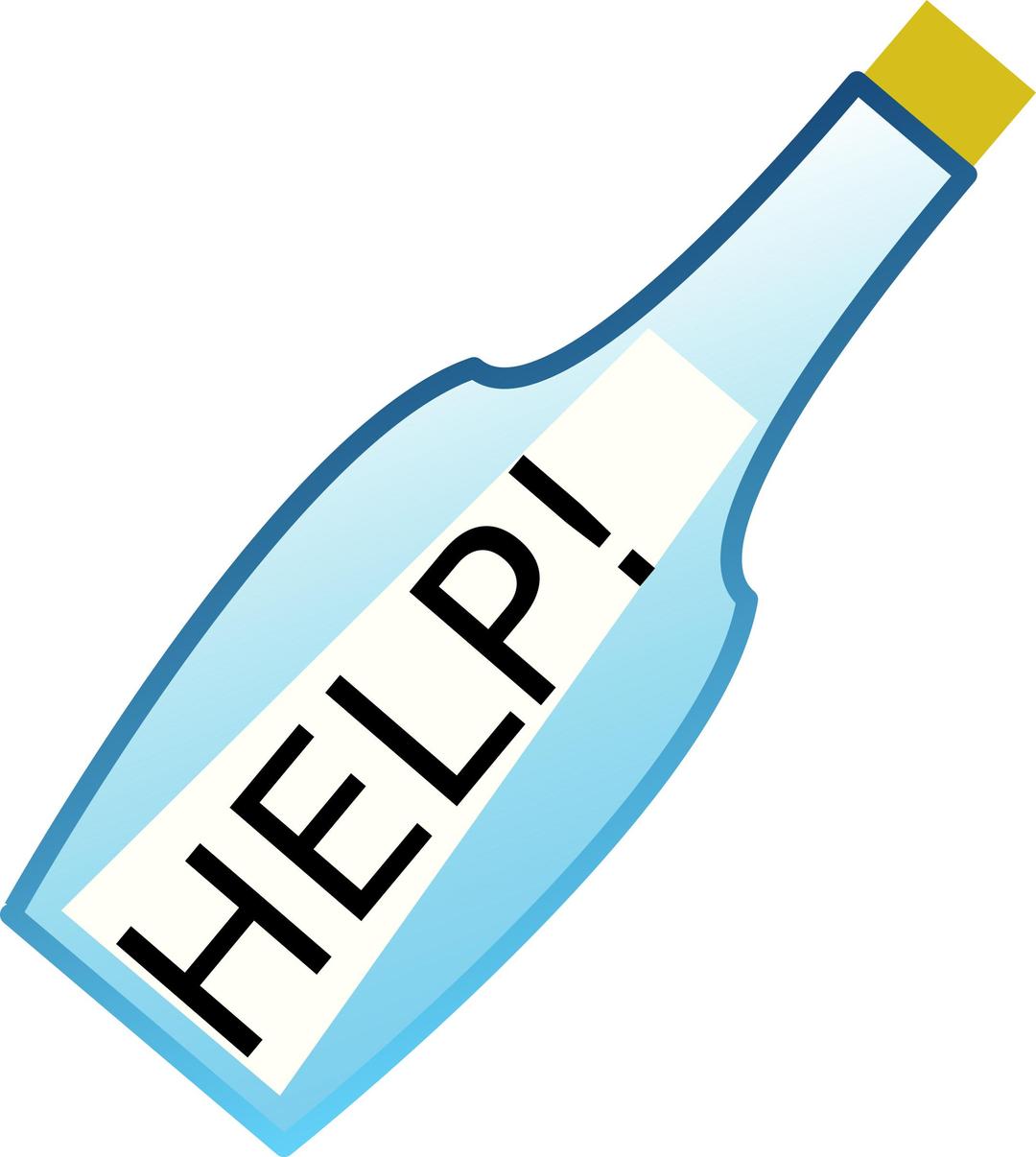Message in a Bottle png transparent
