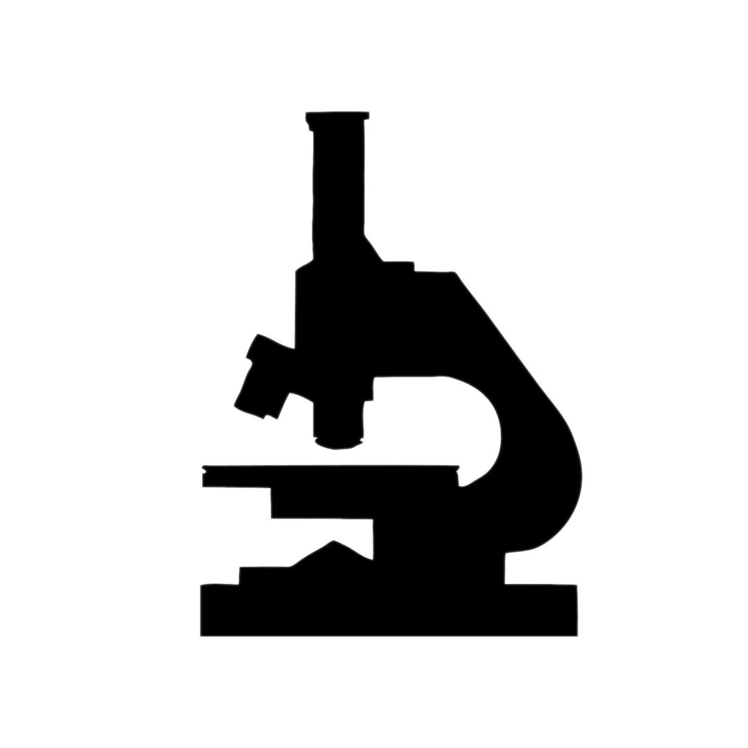 Microscope Silhouette Clipart png transparent