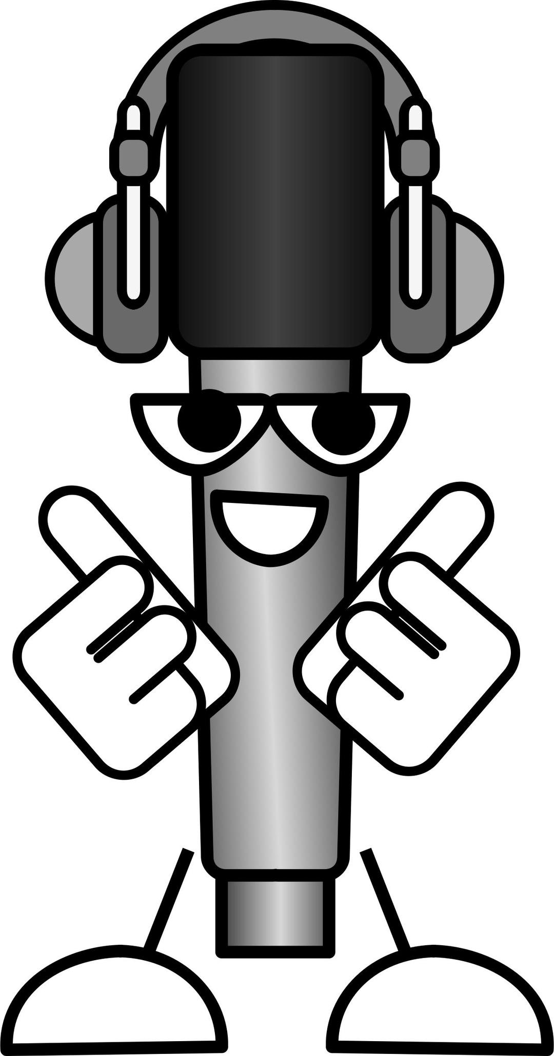 Mike the Mic with Headphones png transparent