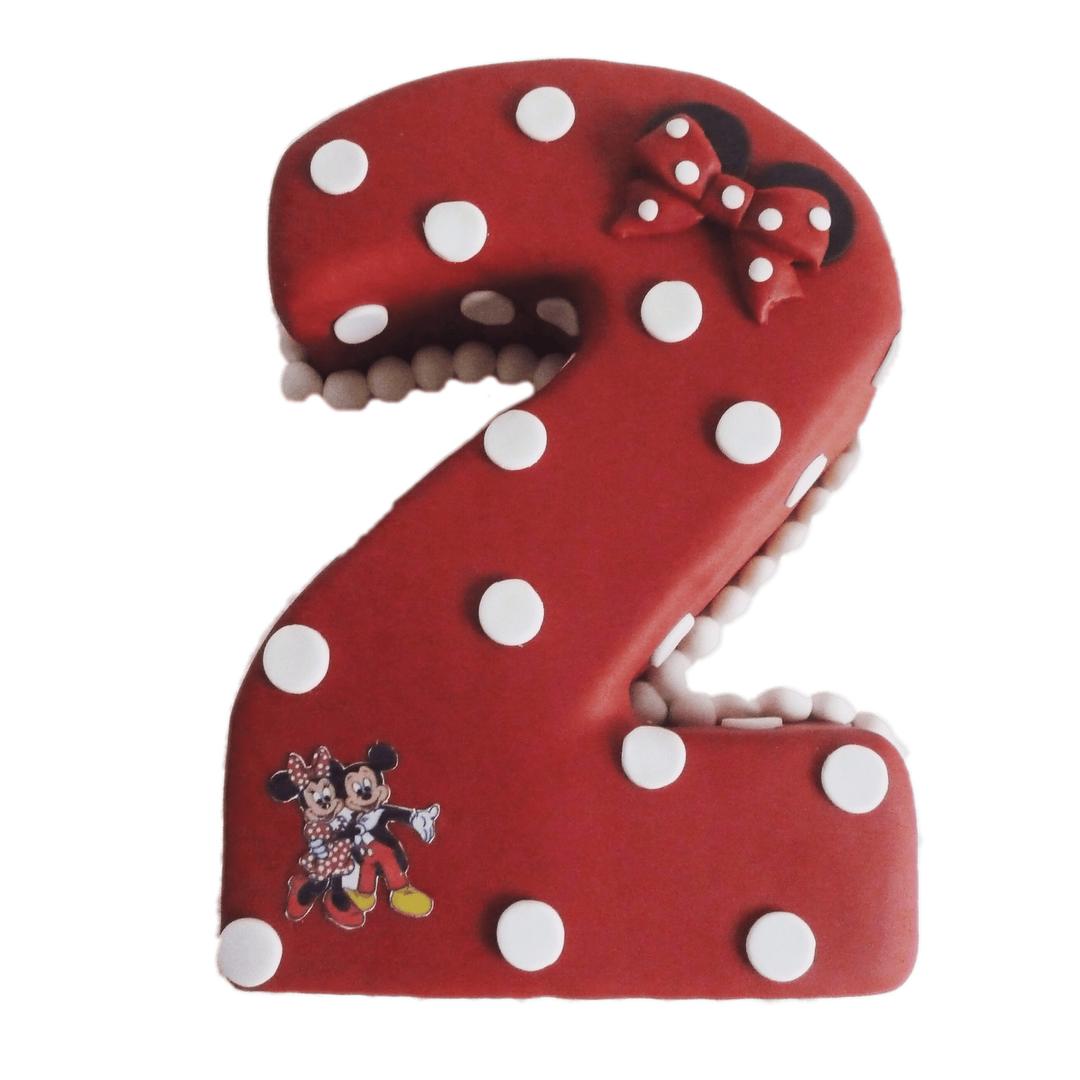 Minnie Mouse Number 2 Cake png transparent