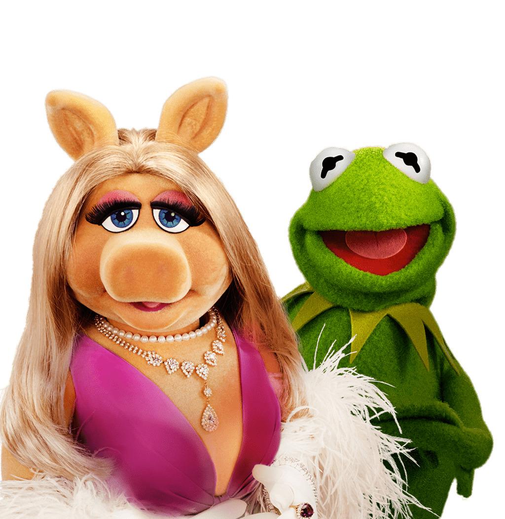 Miss Piggy and Kermit the Frog png transparent