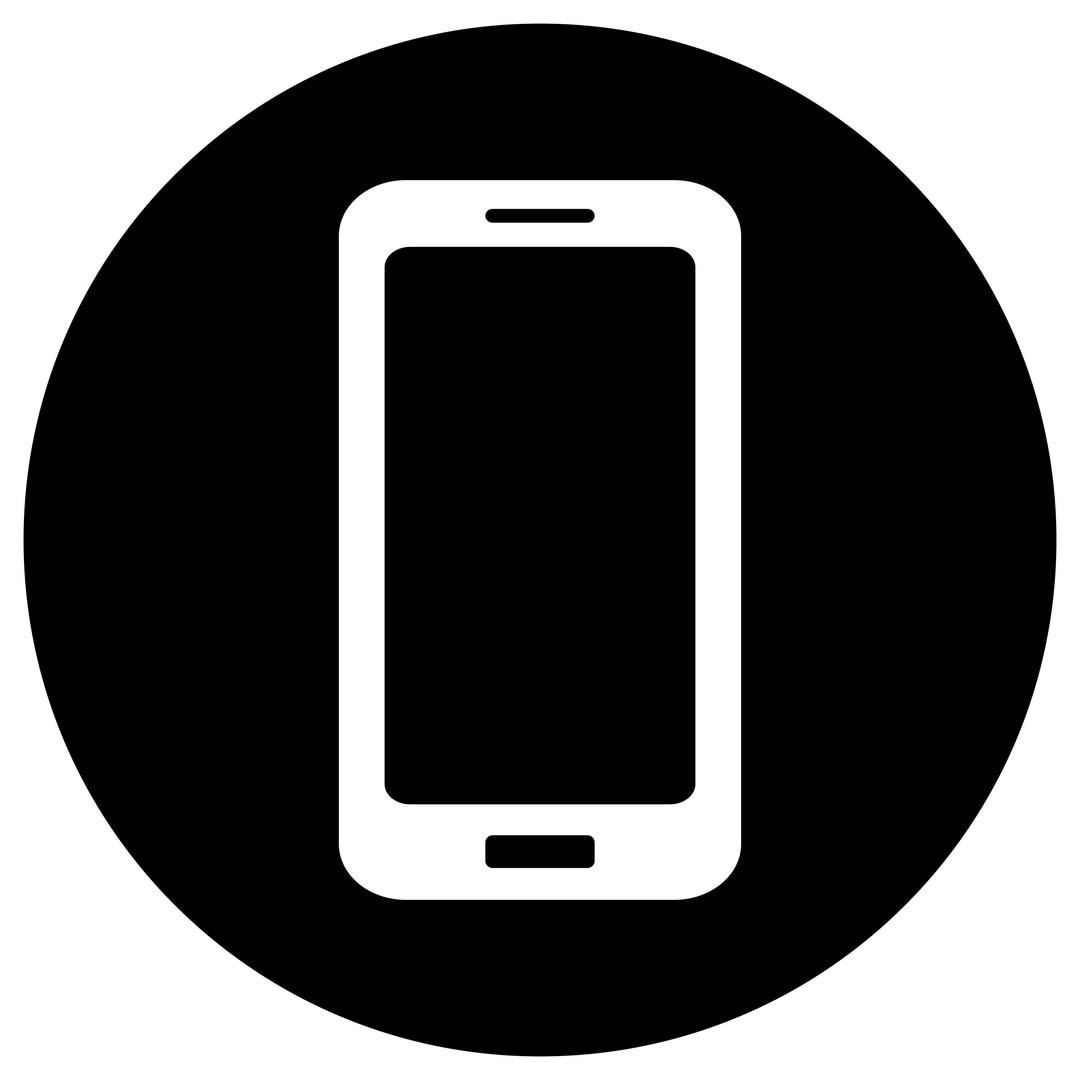 Mobile Icon - White on Black png transparent