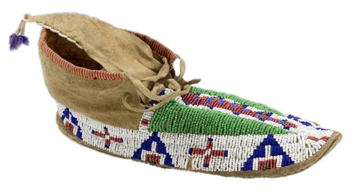Mocassin With Small Beads png transparent