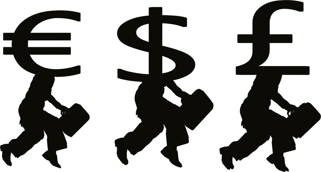 Money People Silhouette png transparent