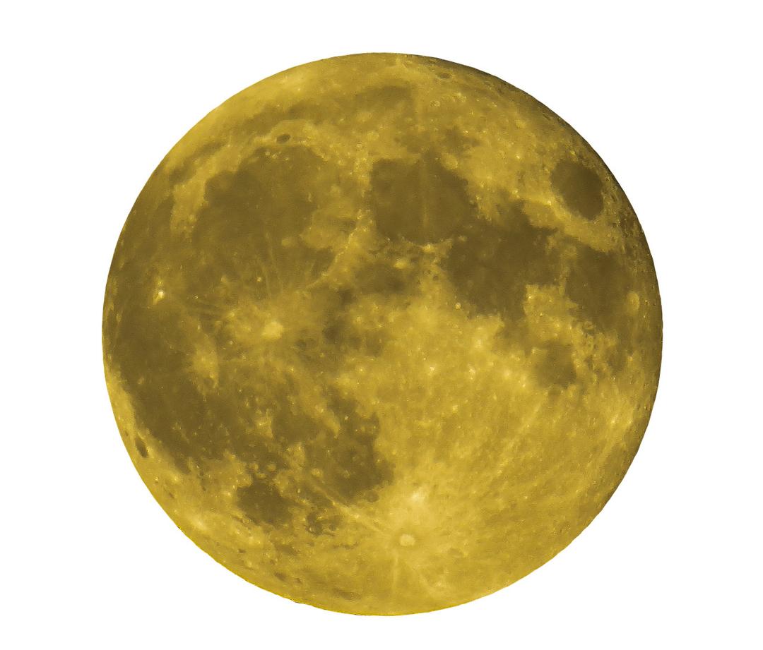 Moon Full Yellow png transparent