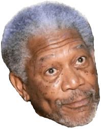 Morgan Freeman Surprised png transparent