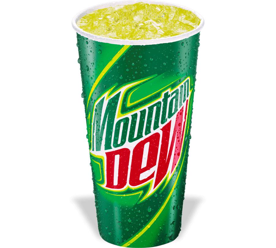 Mountain Dew In Paper Cup png transparent