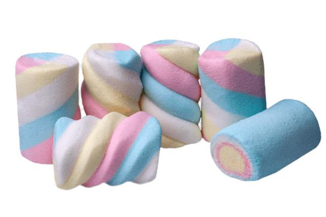 Multicoloured Marshmallows png transparent