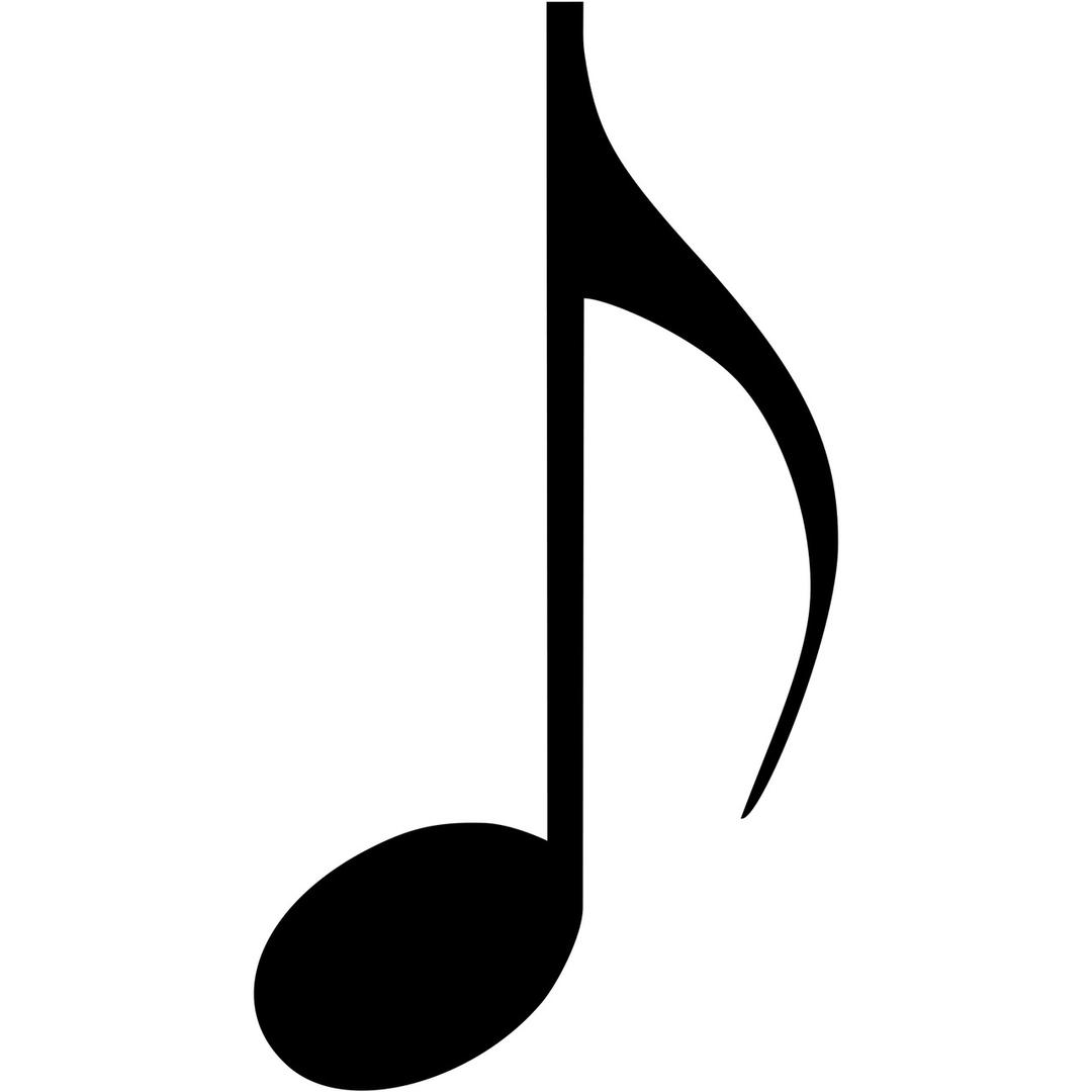 Musical Note Eighth Note png transparent