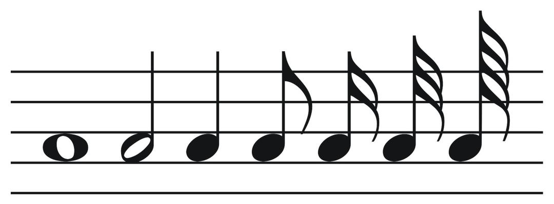 Musical Notes Large To Small png transparent