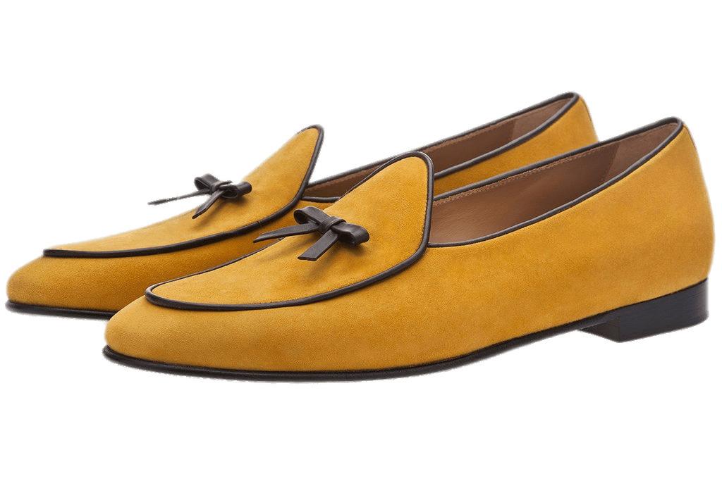 Mustard Yellow Loafers png transparent