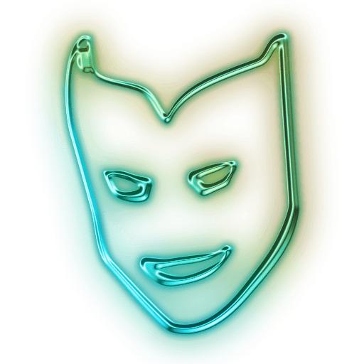 Neon Mask Snapchat Filter png transparent