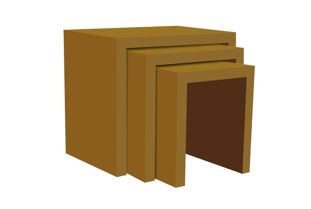 Nesting Table png transparent