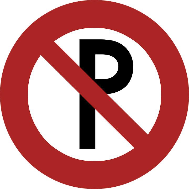No Parking Road Sign png transparent