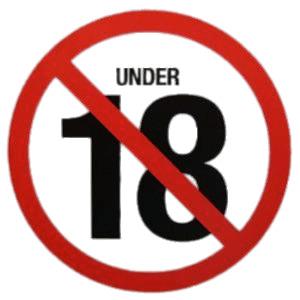 No Under 18's Age Restriction png transparent
