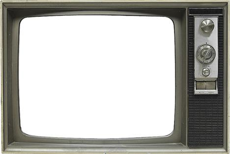 Old Grey Tv Set png transparent