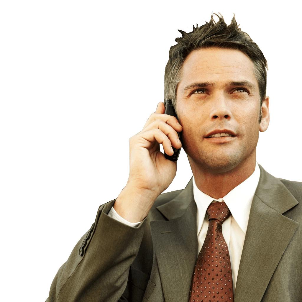 On The Phone Businessman png transparent