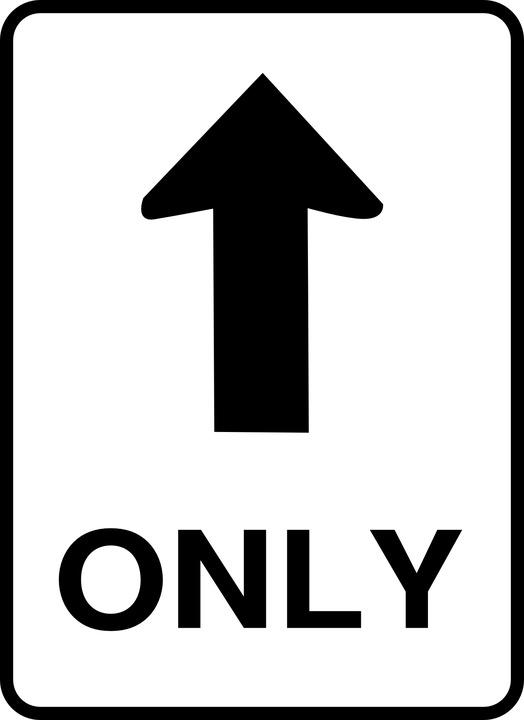 One Way Street Road Sign png transparent