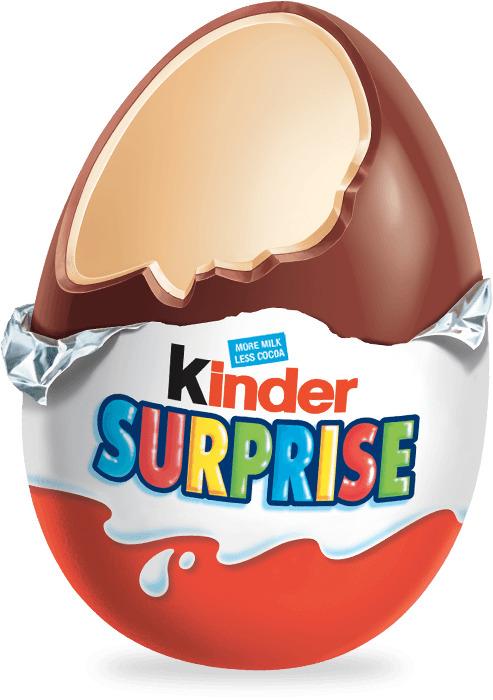 Open Kinder Surprise Egg png transparent