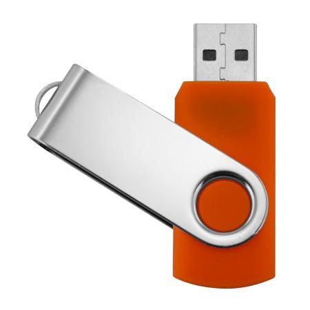 Orange USB Stick png transparent