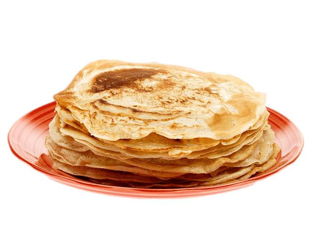 Pancake on Plate png transparent