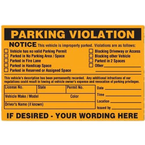 Parking Violation Notice png transparent