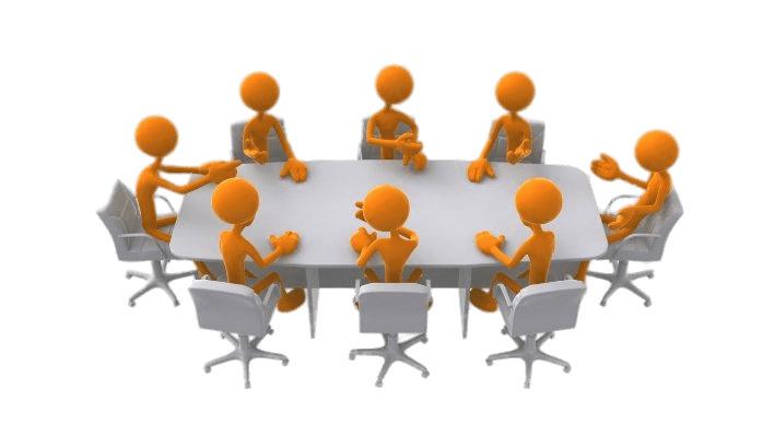 People In A Meeting png transparent