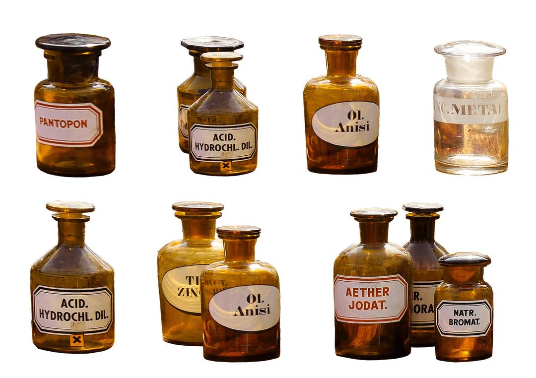 Pharmacy Flasks Collection png transparent
